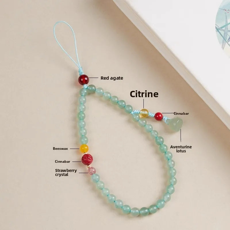 Phone Charm Lanyard Decorate 1 Aventurine Is No Mobile Phone Straps Phone Chain Top Fashion