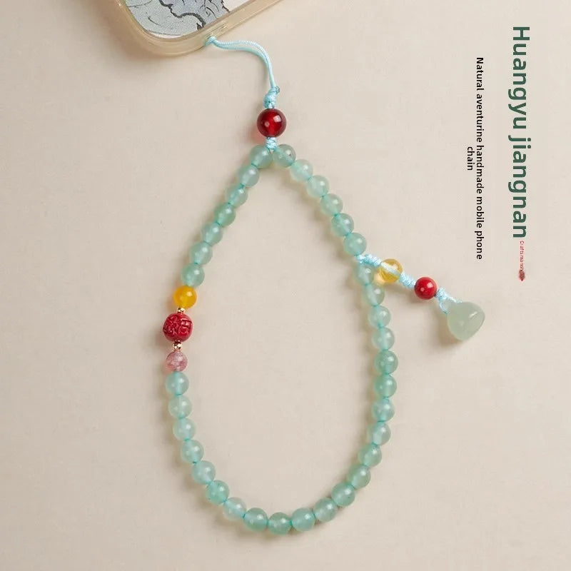 Phone Charm Lanyard Decorate 1 Aventurine Is No Mobile Phone Straps Phone Chain Top Fashion