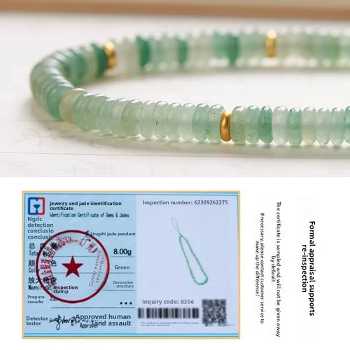 Fashionable Women's Mobile Phone Accessory Natural Jade Phone Hanger with Handbag Clip and Wrist Loop for Phone Lanyard Strap